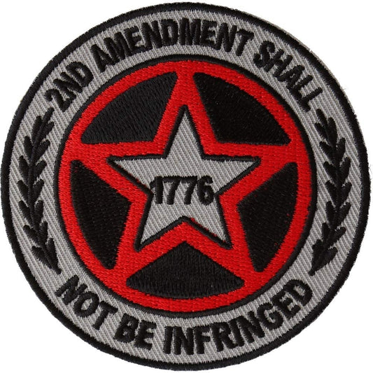 2nd Amendment Shall Not be Infringed Star Patch - Embroidered Patch Appliqué