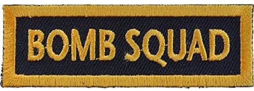 Bomb Squad Patch - Funny Embroidered Patch Appliqué Craft Supply