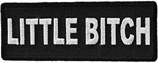LITTLE BITCH Patch - Funny Naughty Biker Motorcycle Embroidered Patch Craft Supply