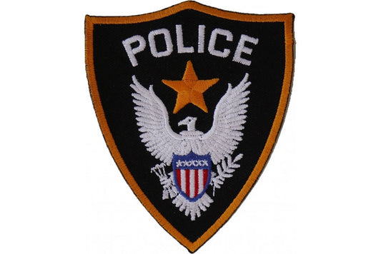 POLICE Patch - Costume Play Generic Police DressUp Embroidered Patch Appliqué Craft Supply