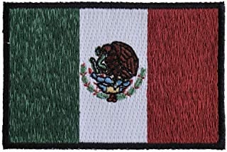Subdued Mexico Flag Patch - Mexican Flag Embroidered Patch Appliqué Craft Supply