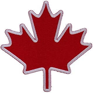 Canada Maple Leaf Patch - Canadian Maple Leaves Flag Embroidered Iron on Patch Craft Supply