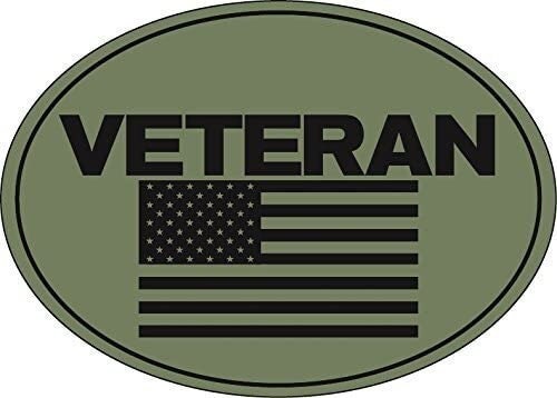 Military Veteran Magnet - United States Military Armed Forces Veteran Vet Magnet for Car Office Home Automotive