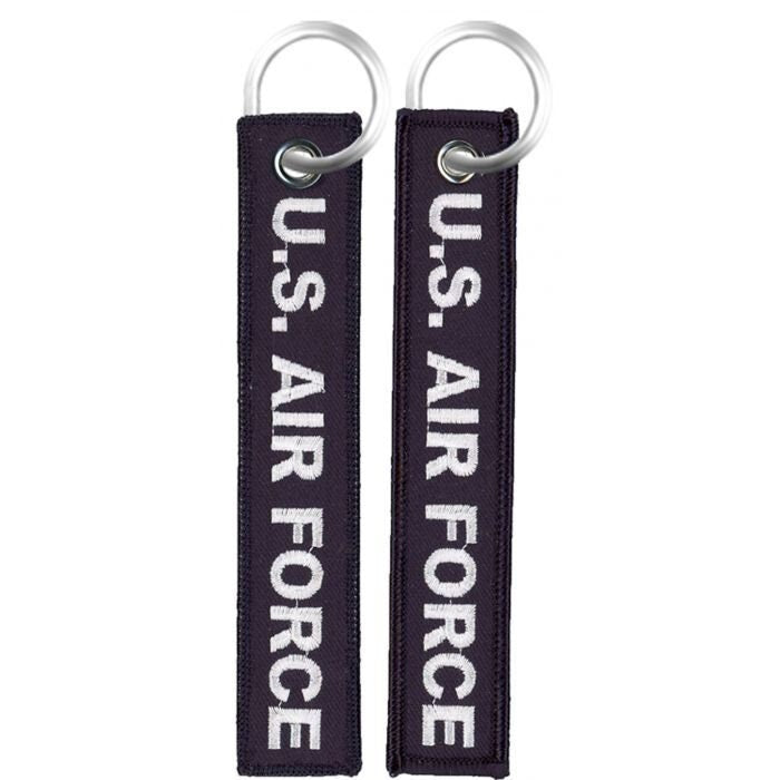U.S. Air Force Keychain - United States Air Force Embroidered Key Ring Keyfob USAF Craft Supply