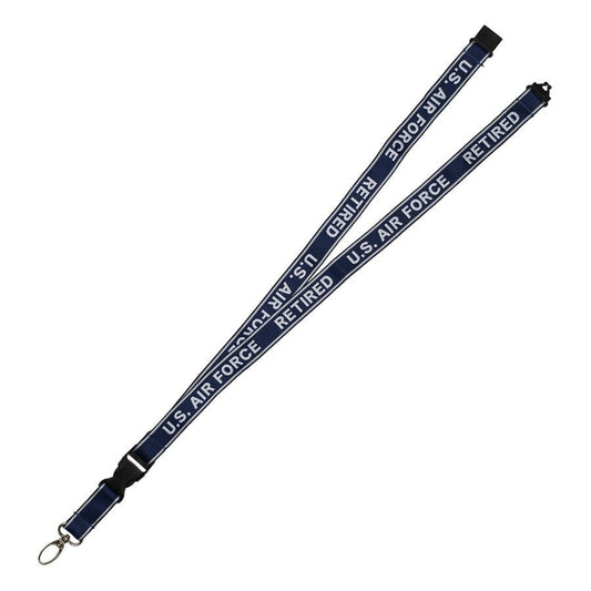 U.S. Air Force Retired Lanyard W/detachable Buckle - United States Air Force Retired Keychain Lanyard USAF Keyring Keyfob