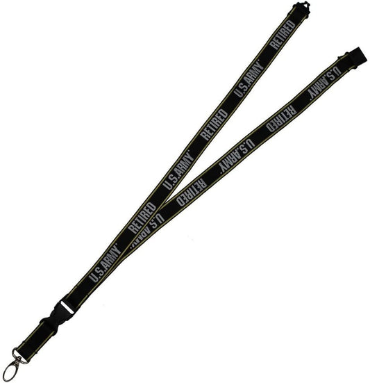 U.S. Army Retired Lanyard W/detachable Buckle - United States Army Retired Keychain Lanyard Keyring Keyfob