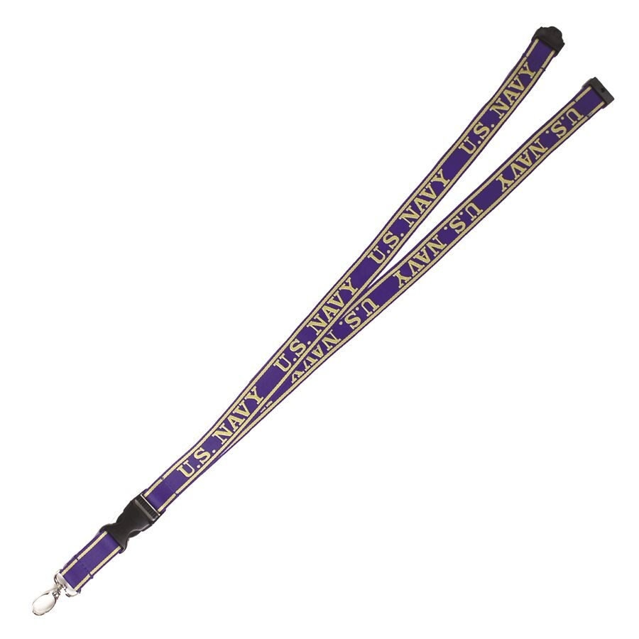 U.S. Navy Lanyard W/detachable Buckle - United States Navy Keychain Lanyard USN Keyring Keyfob