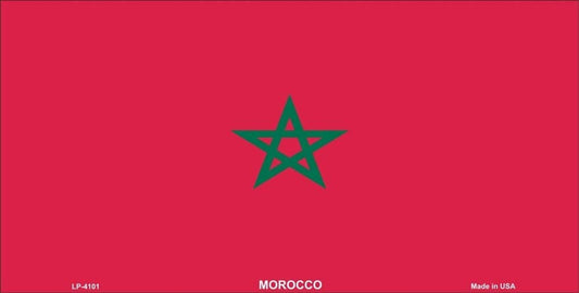 MOROCCO Flag Metal License Plate Sign Novelty Vanity Moroccan Craft Supply
