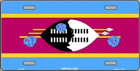SWAZILAND Flag Metal License Plate Sign Novelty Vanity Eswatini Kingdom of Swaziland Craft Supply