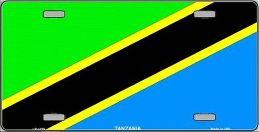 TANZANIA Flag Metal License Plate Sign Novelty Vanity