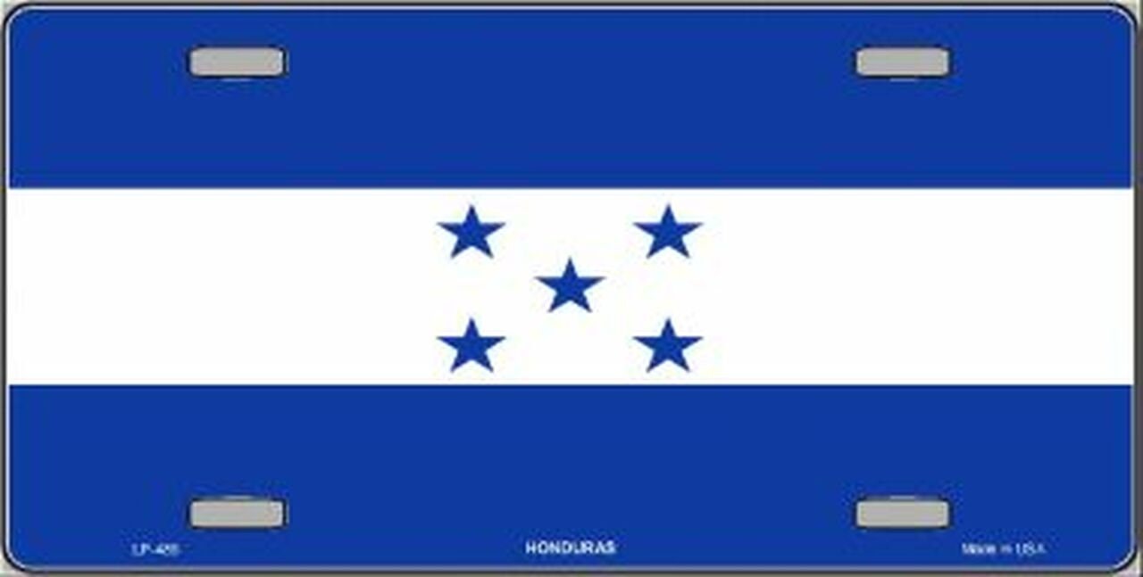 HONDURAS Flag Metal License Plate Sign Novelty Vanity Hondurans Craft Supply