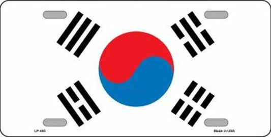 SOUTH KOREA Flag Metal License Plate Sign Novelty Vanity Korean Hanguk-in Craft Supply