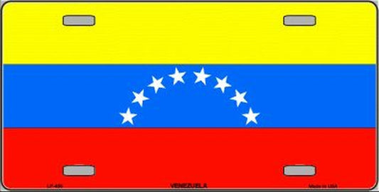 VENEZUELA Flag Metal License Plate Sign Novelty Vanity Venezuelans