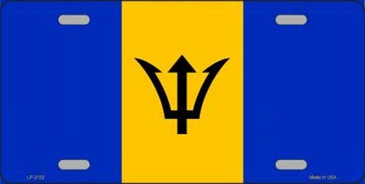 BARBADOS Flag Metal License Plate Sign Novelty Vanity Barbadian