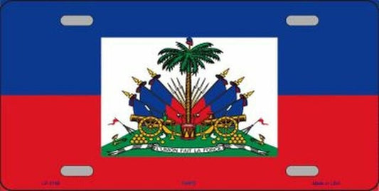HAITI Flag Metal License Plate Sign Novelty Vanity Haitian Craft Supply
