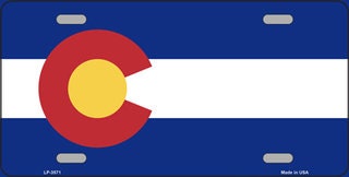 COLORADO State Flag Metal License Plate Sign Novelty Vanity Craft Supply