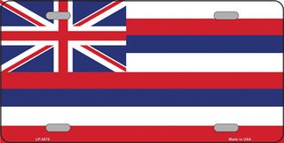 HAWAII State Flag Metal License Plate Sign Novelty Vanity Craft Supply