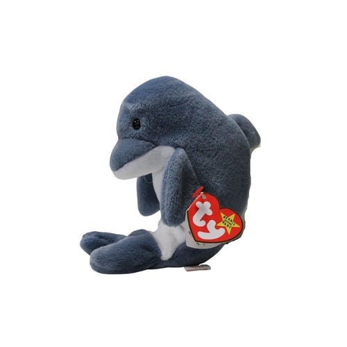 ECHO The Dolphin Ty Beanie Baby Retired Beanbag Plush - New with Tags Vintage 1990s