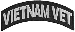 VIETNAM VET Rocker Patch - Military Veteran Vietnam War Embroidered Patch Craft Supply