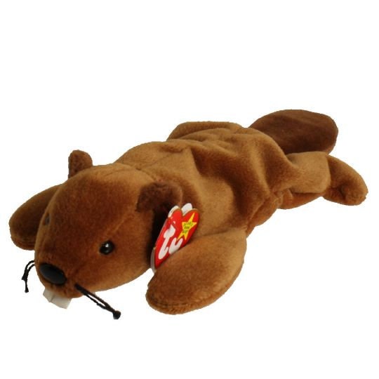 BUCKY The Beaver Ty Beanie Baby Retired Beanbag Plush - New with Tags