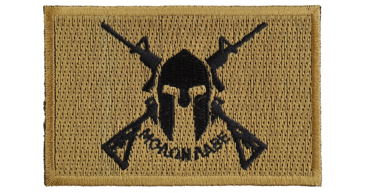 Come and Take It Molon Labe Crossed Rifles Patch - Spartans Military Embroidered Patch Craft Supply
