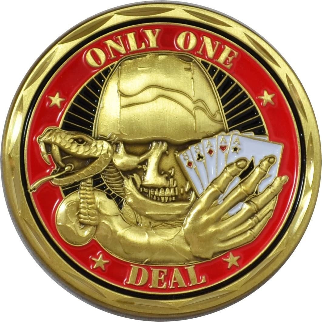 Army Only One Deal Challenge Coin - United States Army Military Good Luck Double Sided Collectible Challenge Coin Craft Supply