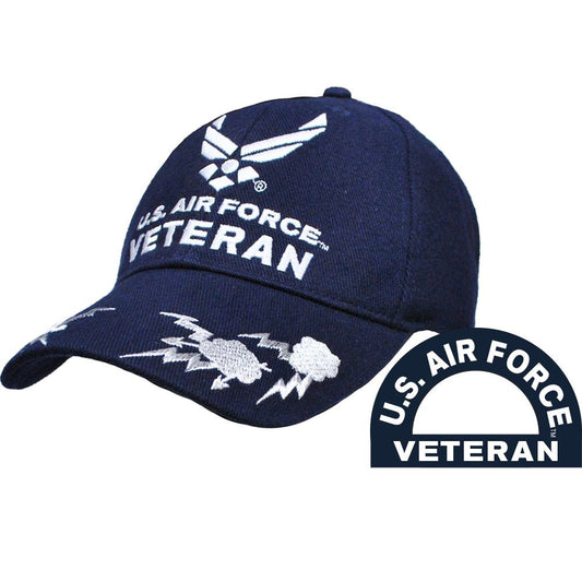 Air Force Veteran Embroidered Cap Hat - United States Air Force USAF Veteran Retired Vet Craft Supply