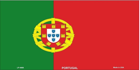 PORTUGAL Flag Metal License Plate Sign Novelty Vanity Portuguese
