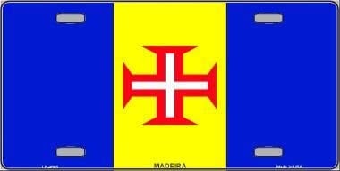 MADEIRA Flag Metal License Plate Sign Novelty Vanity Madeiras Craft Supply