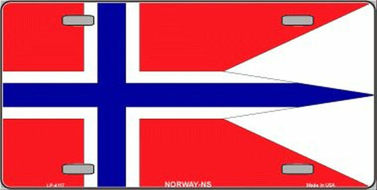 NORWAY-NS Flag Metal License Plate Sign Novelty Vanity Nasjonal Samling