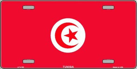 TUNISIA Flag Metal License Plate Sign Novelty Vanity Tunisian Craft Supply