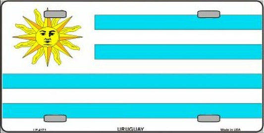 URUGUARY Flag Metal License Plate Sign Novelty Vanity Uruguayans