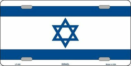 ISRAEL Flag Metal License Plate Sign Novelty Vanity Israelis