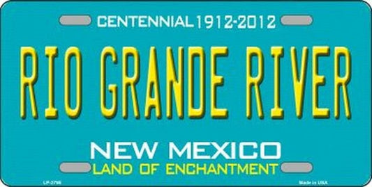 RIO GRANDE RIVER New Mexico State Background Metal License Plate Sign Novelty Vanity