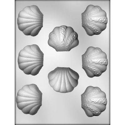 CLAM SHELL Chocolate Candy Mold -- Ocean Sea Shells Clam Craft Supply