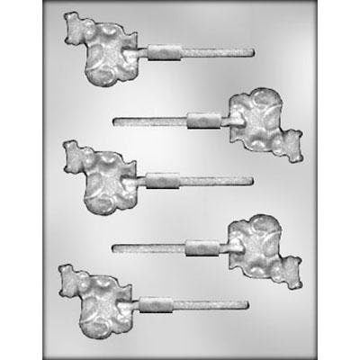 COW Sucker Chocolate Candy Mold -- Cows Farm Animal Lolly Lollipop Craft Supply