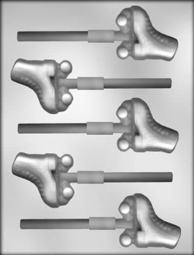 ROLLER SKATE Sucker Chocolate Candy Mold -- Roller Skating Lolly Lollipop Craft Supply