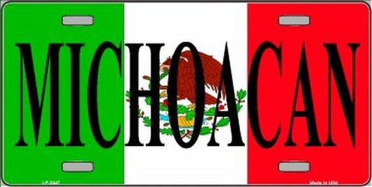 MICHOACAN Mexico Background Metal License Plate Sign Novelty Vanity Craft Supply