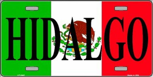 HIDALGO Mexico Background Metal License Plate Sign Novelty Vanity Craft Supply