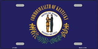 KENTUCKY State Flag Metal License Plate Sign Novelty Vanity Craft Supply