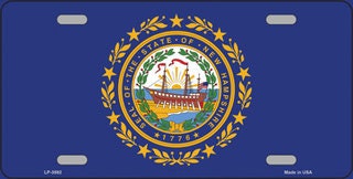 NEW HAMPSHIRE State Flag Metal License Plate Sign Novelty Vanity Craft Supply