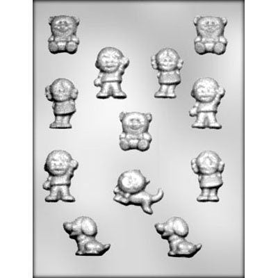 CHILDREN PETS Assortment Chocolate Candy Mold -- Children Kids Pets Dog Cat Craft Supply