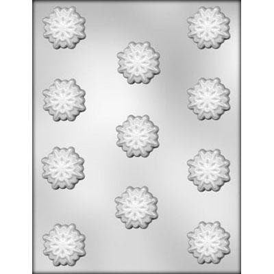SNOWFLAKE Chocolate Candy Mold -- Bite Size Snowflakes Winter Snowing Christmas Snow Craft Supply
