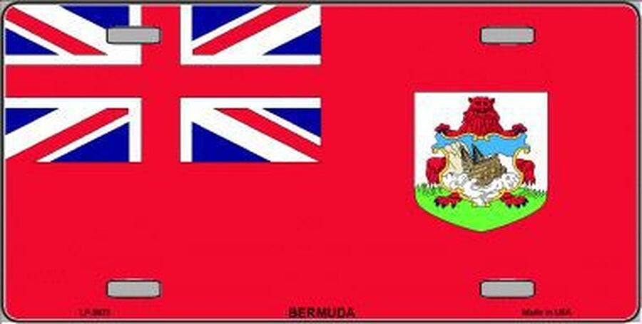 BERMUDA Flag Metal License Plate Sign Novelty Vanity Bermudian Craft Supply