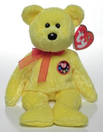 TRADEE The Bear Ty Beanie Baby Retired Beanbag Plush - New with Tags Vintage 1990s