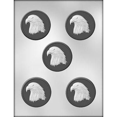 EAGLE MEDALION Chocolate Candy Mold -- Bald Eagle Palearctic Patriotic