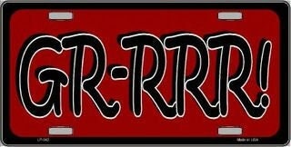 GR-RRR Metal License Plate Sign Novelty Vanity Funny Craft Supply