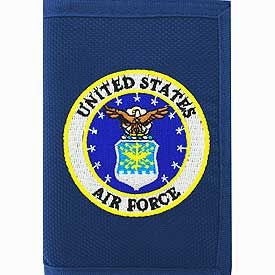 U.S. AIR FORCE Embroidered Tri Fold Wallet - USAF Velcro United States Air Force Wallet Craft Supply