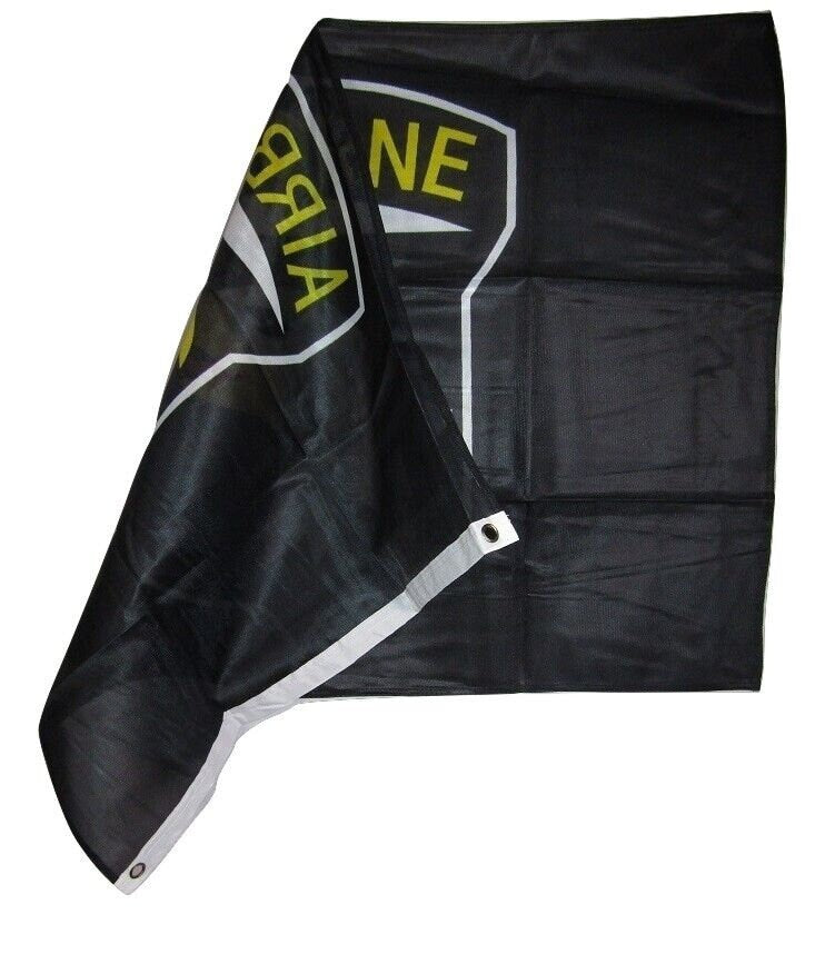 ARMY 101st Airborne Division Black 3x5 Polyester Flag - 3'x5' United States Army 101st Airborne Division Logo Craft Supply