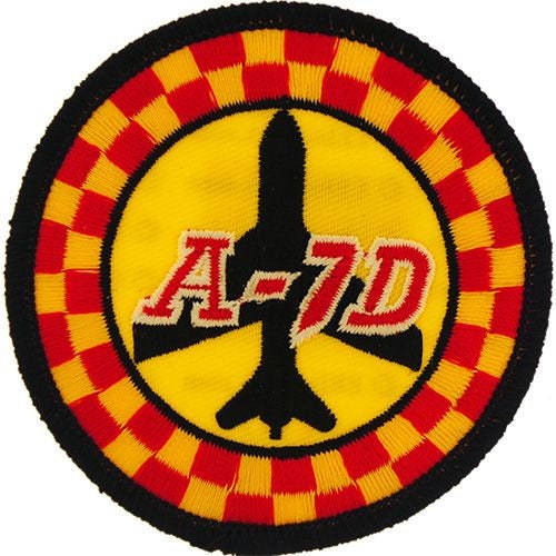 United States Navy A-7D Aircraft Embroidered Patch Applique - USN United States Military Tactical Aircraft Craft Supply